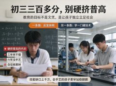 <b>初三成绩中下游，别死磕普高！孩子的出路从来不是只有高考</b>